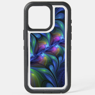 Colourful Luminous Abstract Blue Pink Green Fracta