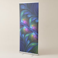 Colourful Luminous Abstract Blue Pink Green Fracta