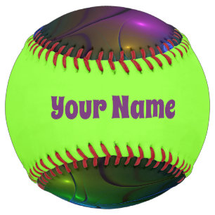 Colourful Luminous Abstract Modern Fractal Art Nam Softball