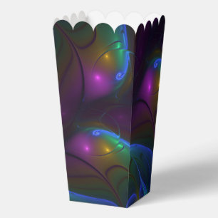 Colourful Luminous Abstract Modern Trippy Fractal Favour Box