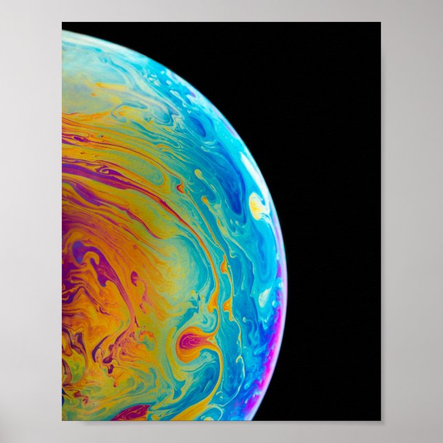 Colourful Lunar Pics Cool Moon Images Creative Moo Poster (Front)