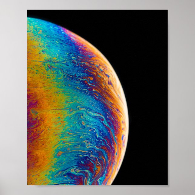Colourful Lunar Pics Cool Moon Images Creative Moo Poster (Front)