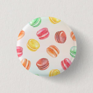 Colourful Macarons 3 Cm Round Badge