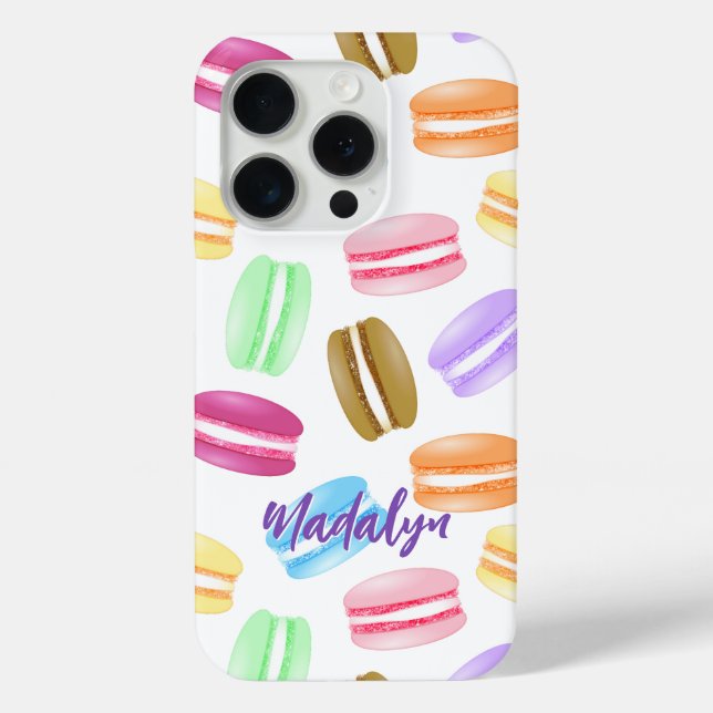 colourful macarons pattern Case-Mate iPhone case (Back)