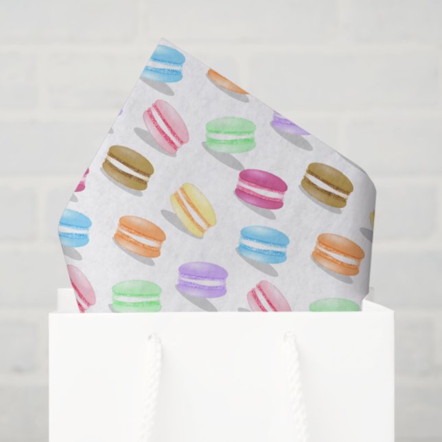 colourful macarons pattern tissue paper (Gift Bag)