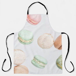 Colourful Macarons: Sweet Falling Pattern. Apron