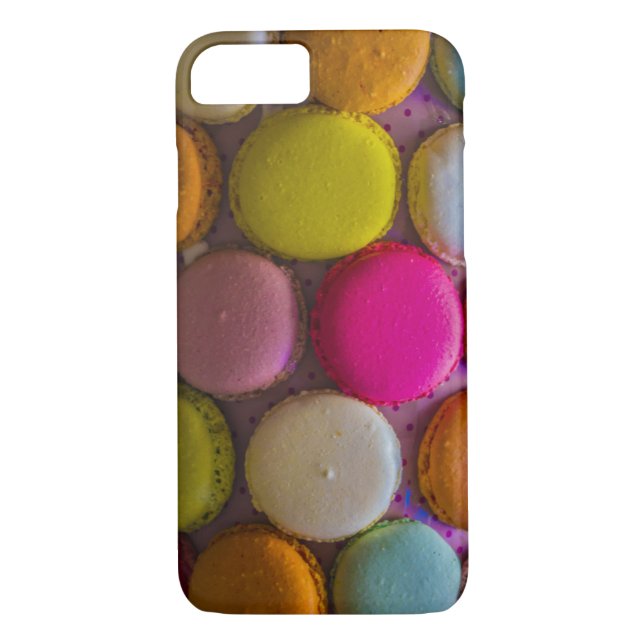 Colourful Macarons Tasty Baked Dessert Case-Mate iPhone Case (Back)