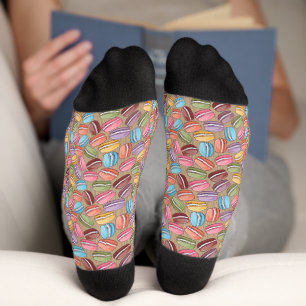 Colourful Macaroon Jumble Pattern Socks