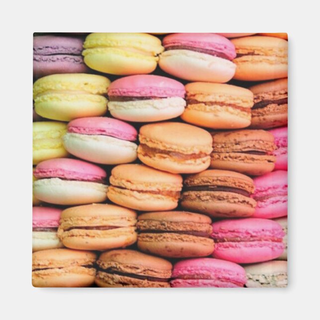 Colourful Macaroons Magnet (Front)