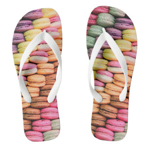 Colourful Macaroons Quirky Flip Flops