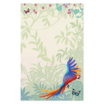 Colourful Macaw Parrot in Rainforest Stationery