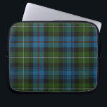 Colourful  MacKenzie Tartan Plaid Laptop Cover<br><div class="desc">Great looking laptop cover done in a aquamarine,  red,  and green traditional Tartan plaid pattern. Suitable for men or woman,  this lovely case can be customised to add any text.  Makes a great gift idea. Chose the size you need.</div>