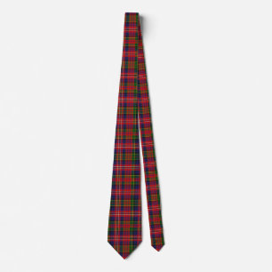 Colourful MacPherson Tartan Plaid Neck Tie