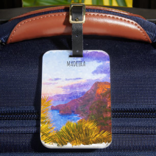 Colourful Madeira Portugal Scenery Travel Luggage Tag