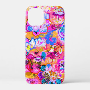 Colourful magic abstract floral iPhone 12 mini case
