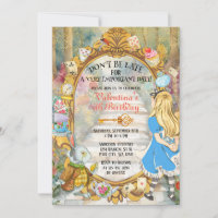 Colourful Magical Alice's Wonderland Tea Birthday