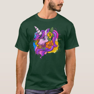 Colourful Magical Animal Unicorn Lover Fairytale U T-Shirt