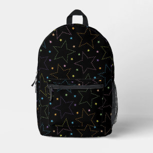 Colourful Magical Starry Night Sky Pattern Printed Backpack