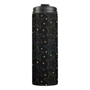 Colourful Magical Starry Night Sky Pattern Thermal Tumbler
