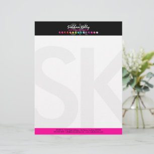 Colourful Makeup Artist Business Letterhead