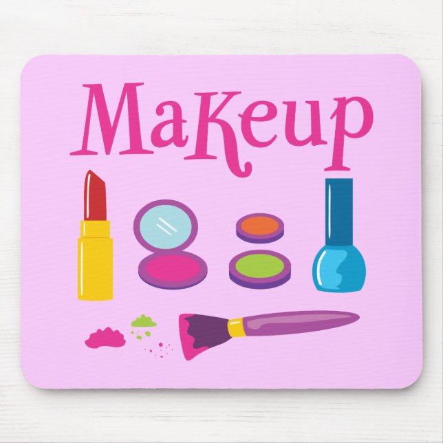 Colourful Makeup Mouse Mat (Front)