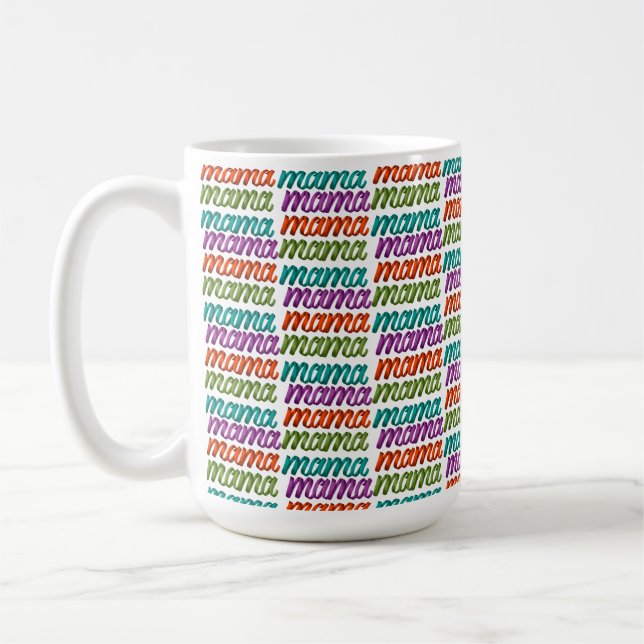 Colourful Mama for Mother's Day Coffee Mug (Left)