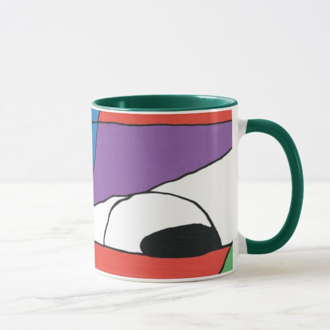 Colourful Man Abstract Mug (Right)
