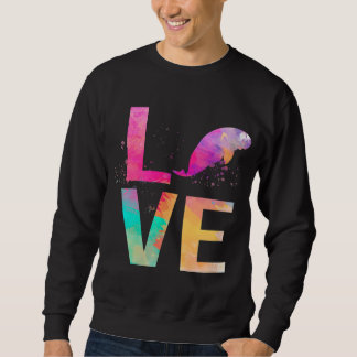 Colourful Manatee Mum Gifts Manatee Sweatshirt