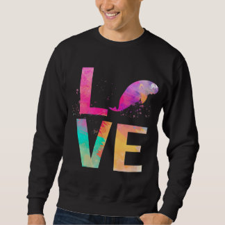 Colourful Manatee Mum Gifts Manatee Sweatshirt
