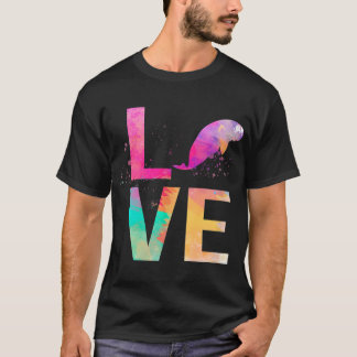 Colourful Manatee Mum Gifts Manatee T-Shirt