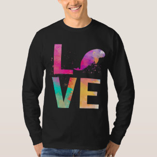 Colourful Manatee Mum Gifts Manatee T-Shirt