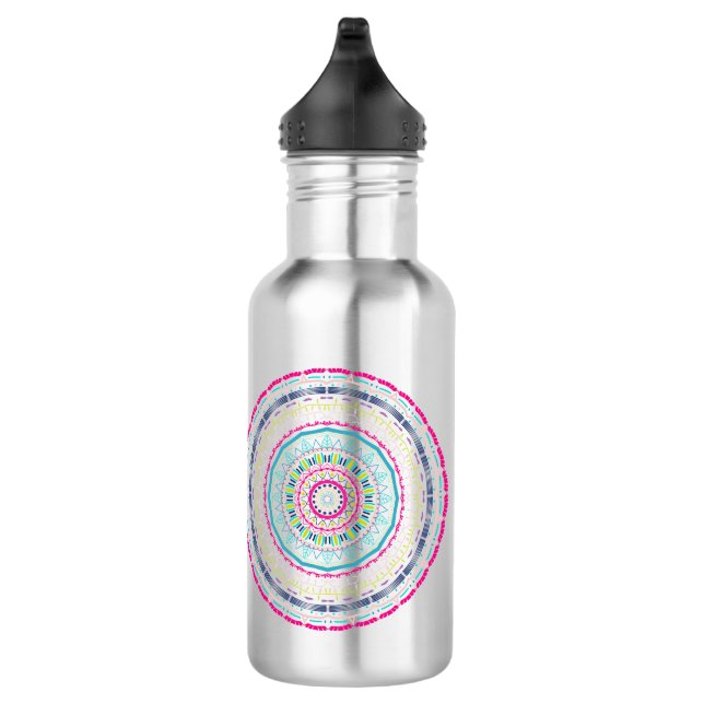 colourful mandala 532 ml water bottle (Right)
