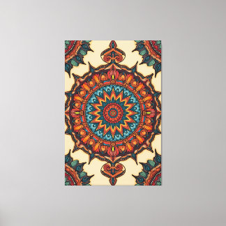 Colourful Mandala Canvas Print
