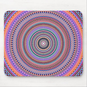 colourful mandala designs mouse mat