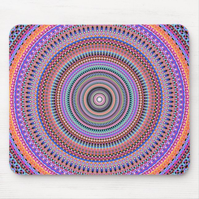 colourful mandala designs mouse mat (Front)