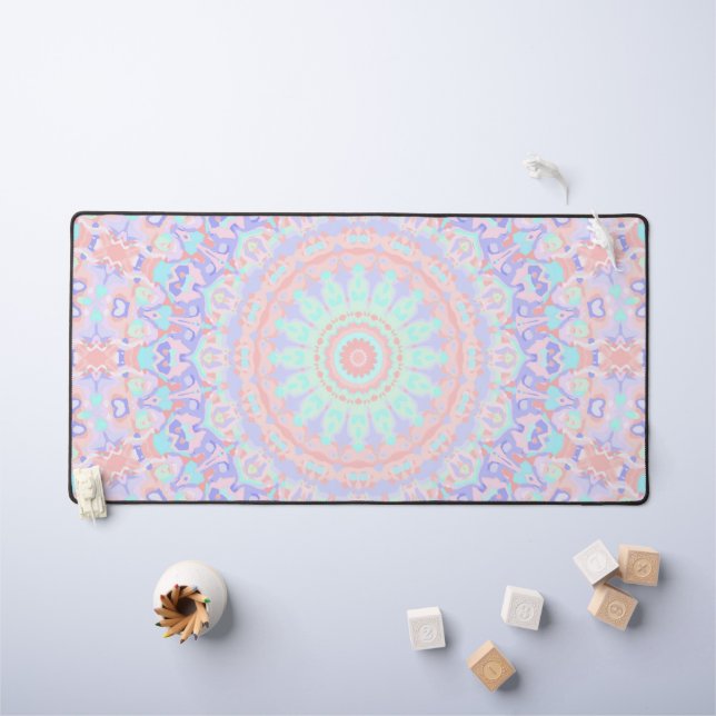 Colourful Mandala   Desk Mat (Kids Table)