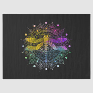 Colourful Mandala Dragonfly Tissue Paper