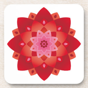 Colourful Mandala Energy Wheel Flower Harmony Coaster