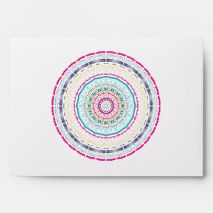 colourful mandala envelope