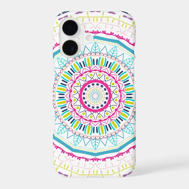 colourful mandala iPhone case (Back)