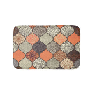 Colourful Mandala: Islamic Patchwork Seamless. Bath Mat