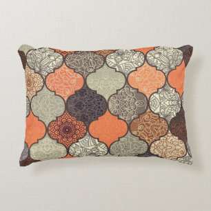 Colourful Mandala: Islamic Patchwork Seamless. Decorative Cushion