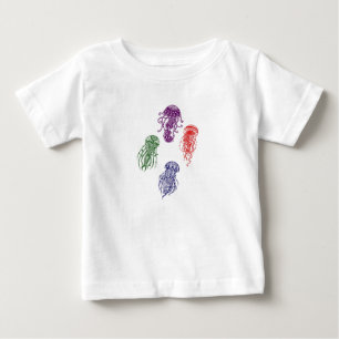 colourful mandala jellyfish baby T-Shirt