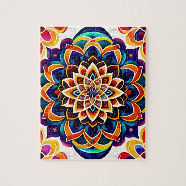 Colourful Mandala Jigsaw Puzzle (Vertical)