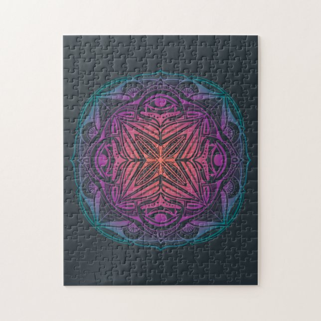 Colourful Mandala Jigsaw Puzzle (Vertical)