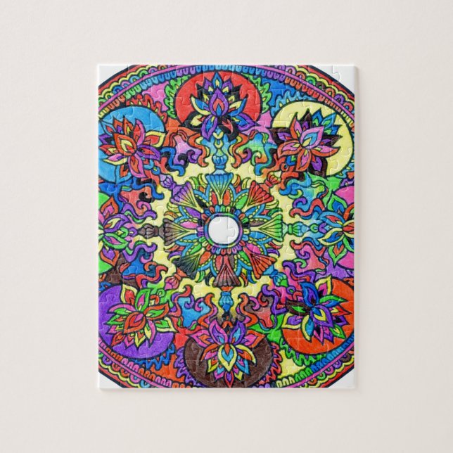 Colourful Mandala Jigsaw Puzzle (Vertical)