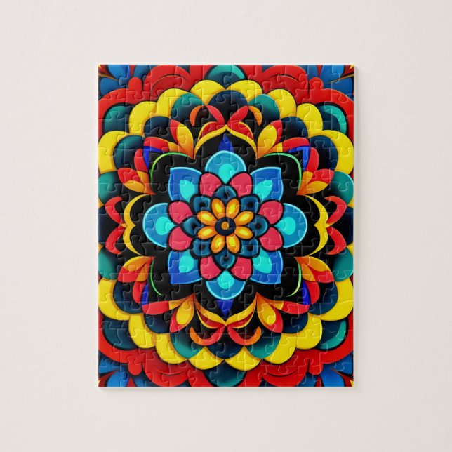 Colourful Mandala Jigsaw Puzzle (Vertical)