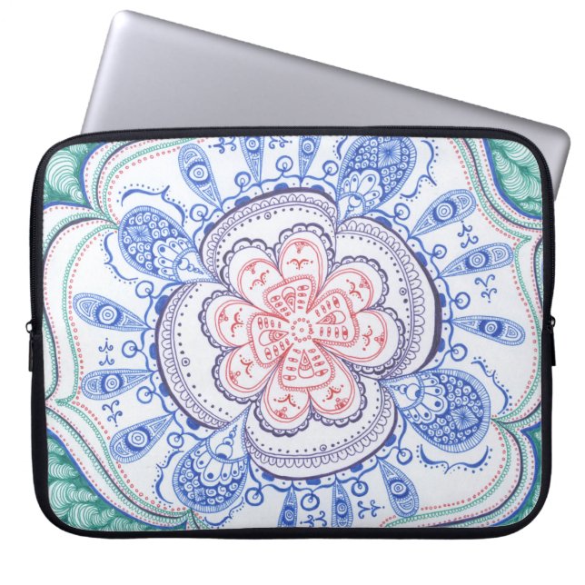 Colourful Mandala Laptop Sleeve (Front)