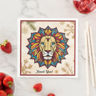 "Colourful Mandala Majesty" Napkin