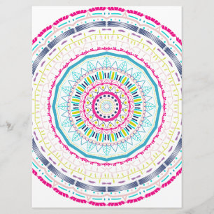 colourful mandala menu